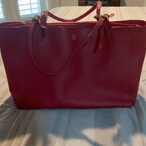 Red Tory Burch tote